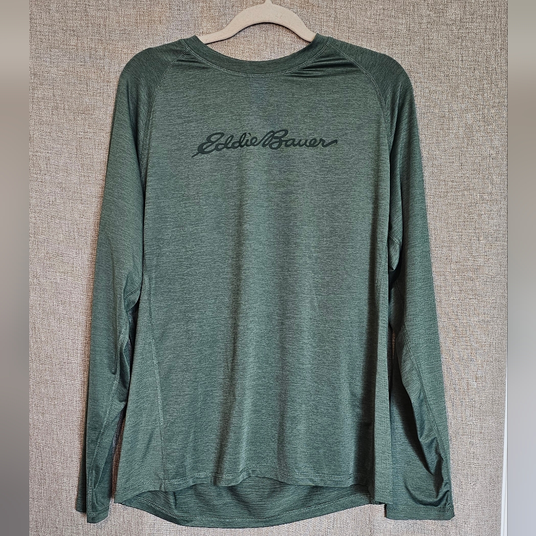 Eddie Bauer Long Sleeve Performance Tee - Olive Green